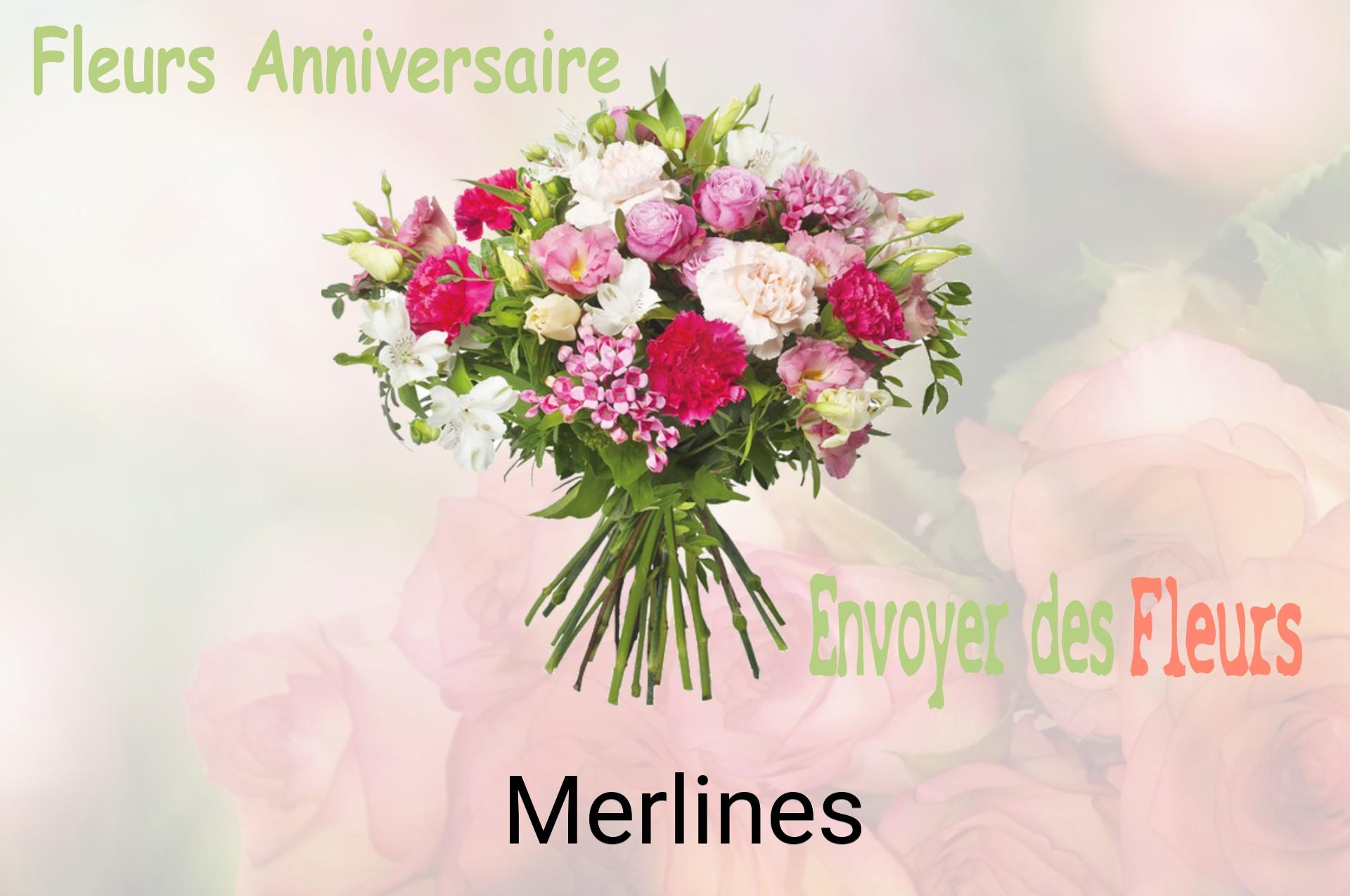 Bouquet de fleurs d’anniversaire livré à Merlines