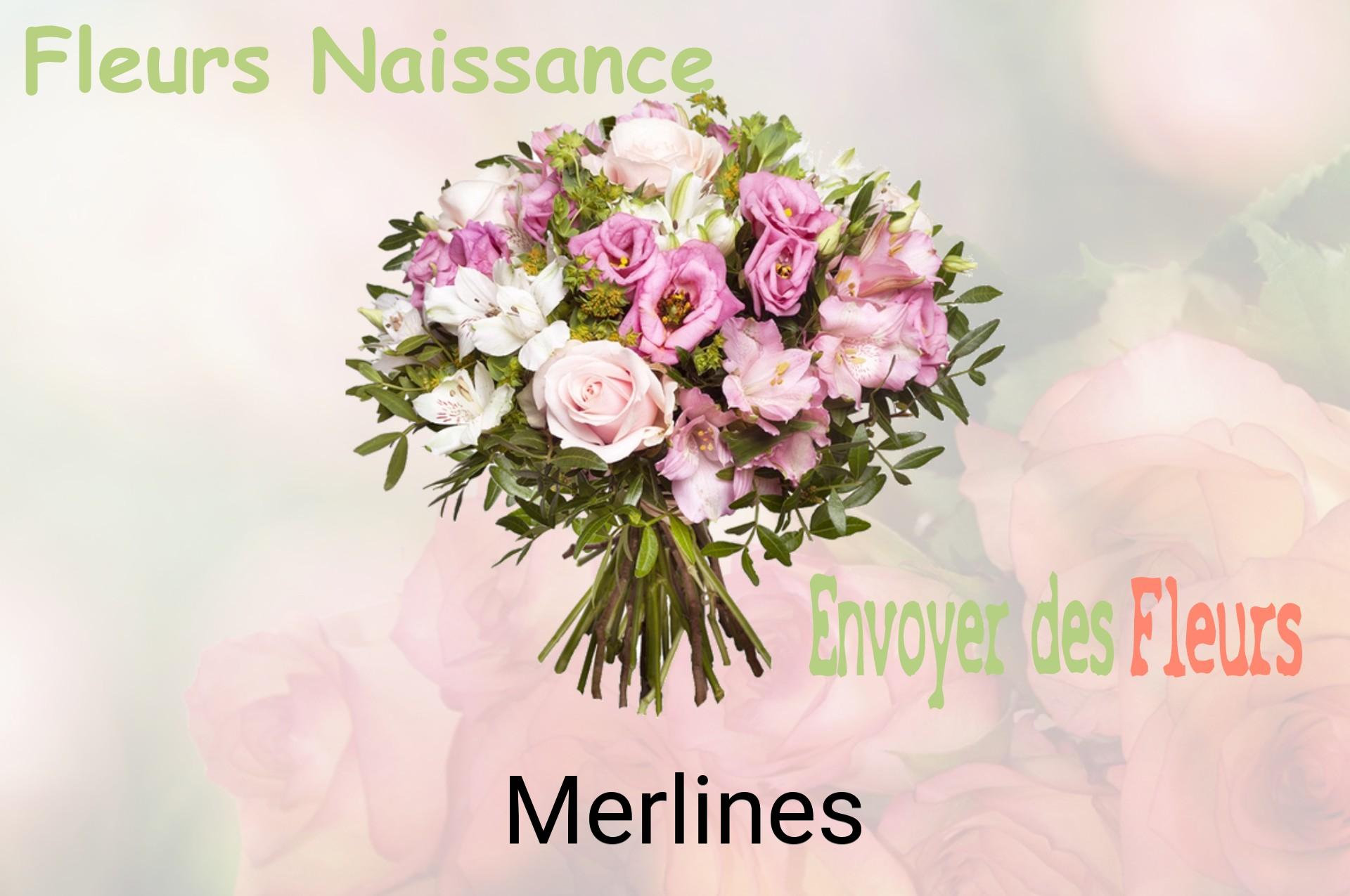 Bouquet de fleurs de naissance livré à Merlines